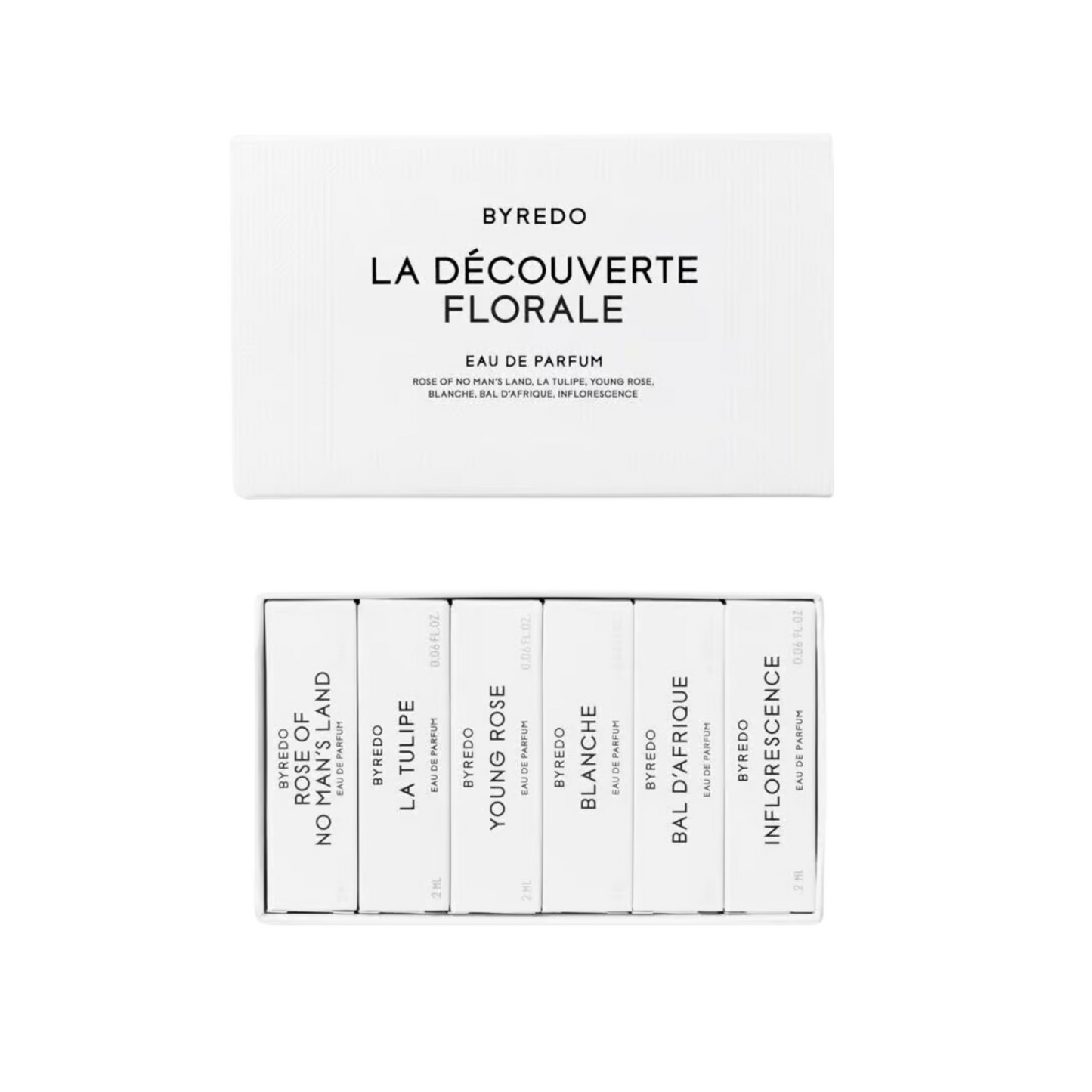 Byredo Florale Discovery Set - 6 luxury floral perfume samples including Bal d'Afrique & Rose of No Man's Land | HERA Nairobi