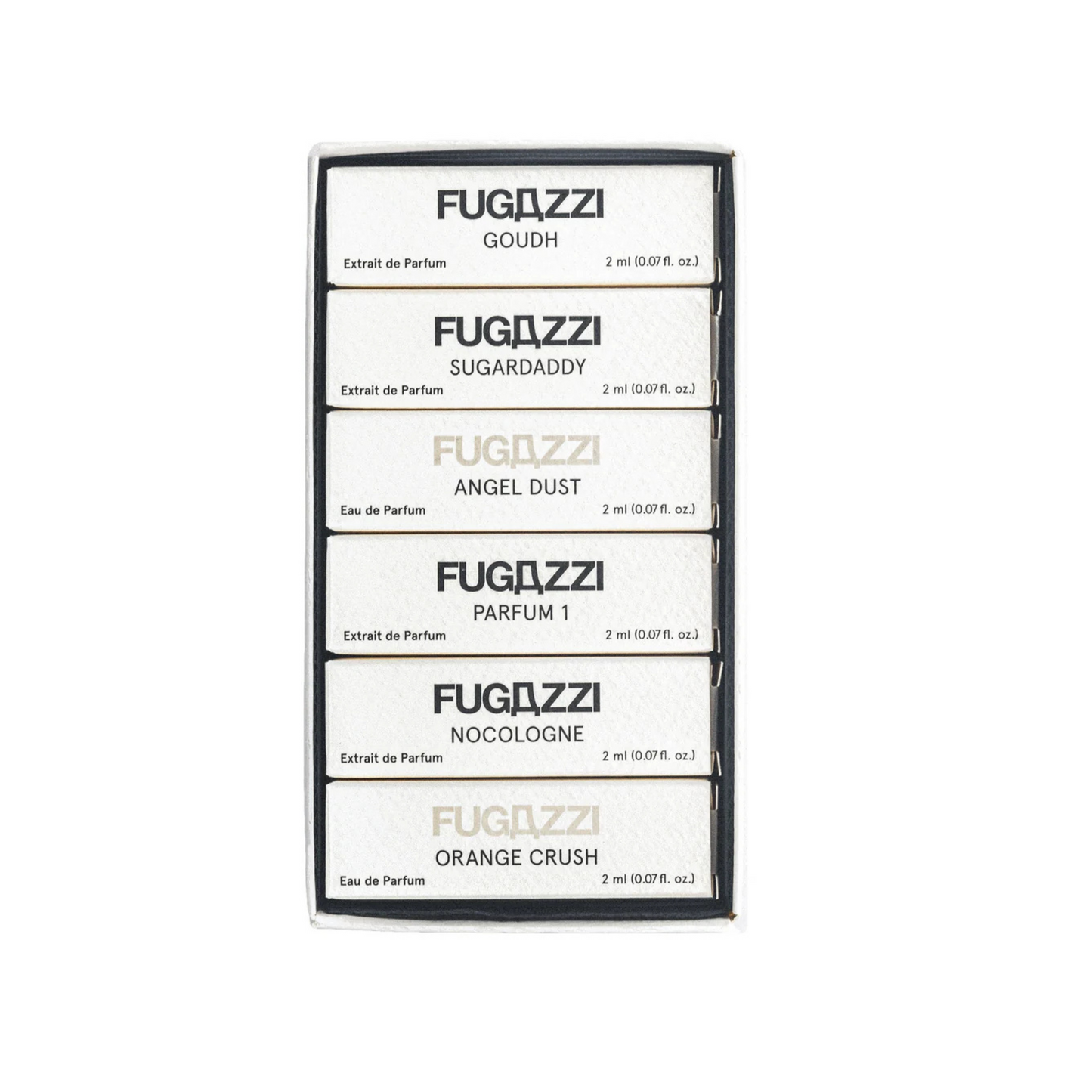 Fugazzi Best Seller Discovery Set - 6 luxury perfume samples including Sugardaddy & Angel Dust | HERA Nairobi