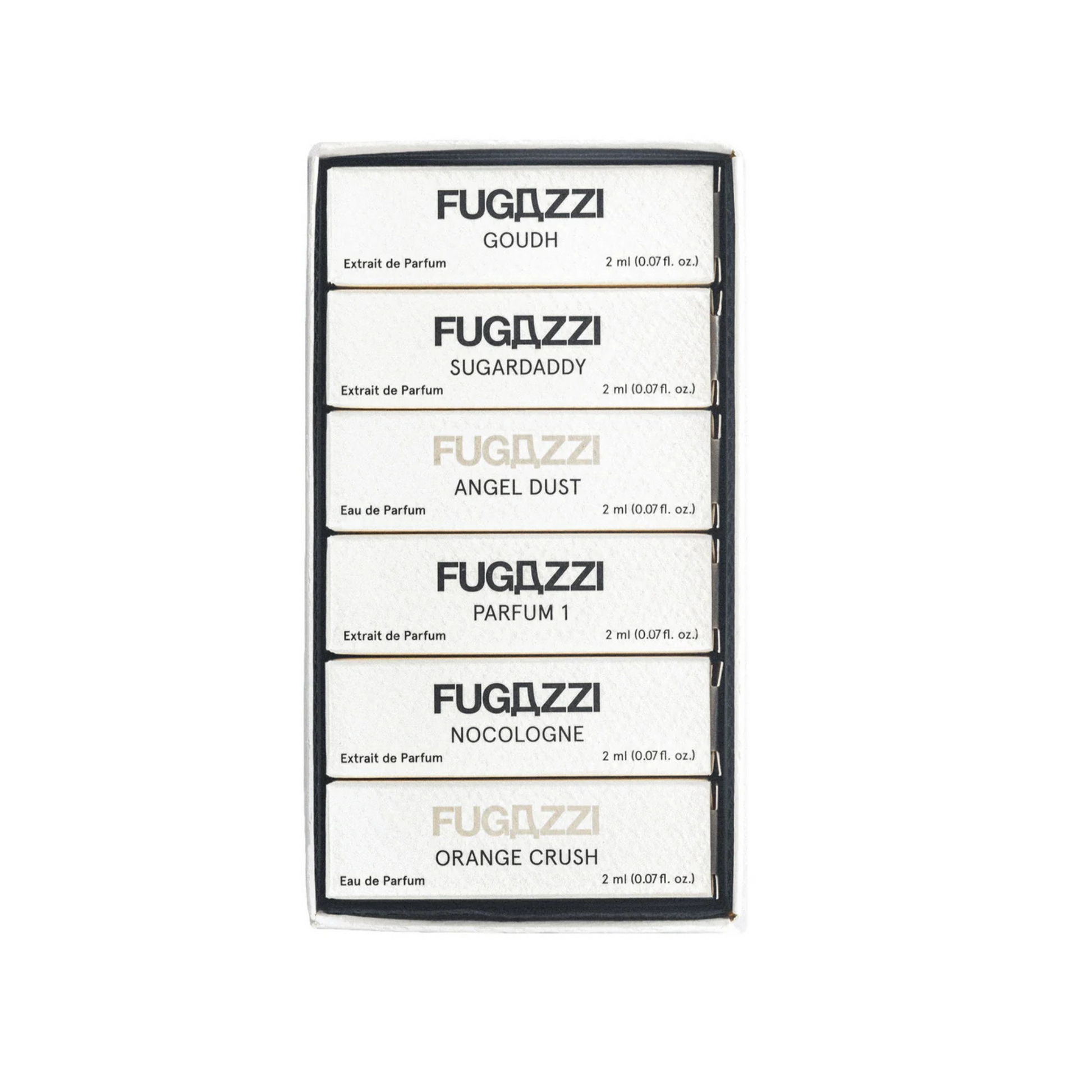 Fugazzi Best Seller Discovery Set - 6 luxury perfume samples including Sugardaddy & Angel Dust | HERA Nairobi